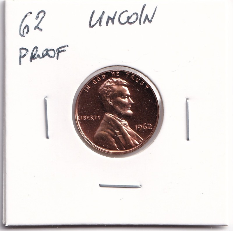 1962 Proof Lincoln Memorial Penny 1c Coin Beautiful Condition #2001
