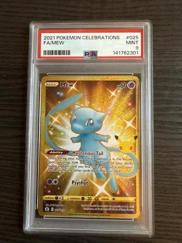 Mew 025/025 Full Art 2021 Pokemon Celebrations PSA 9 Mint