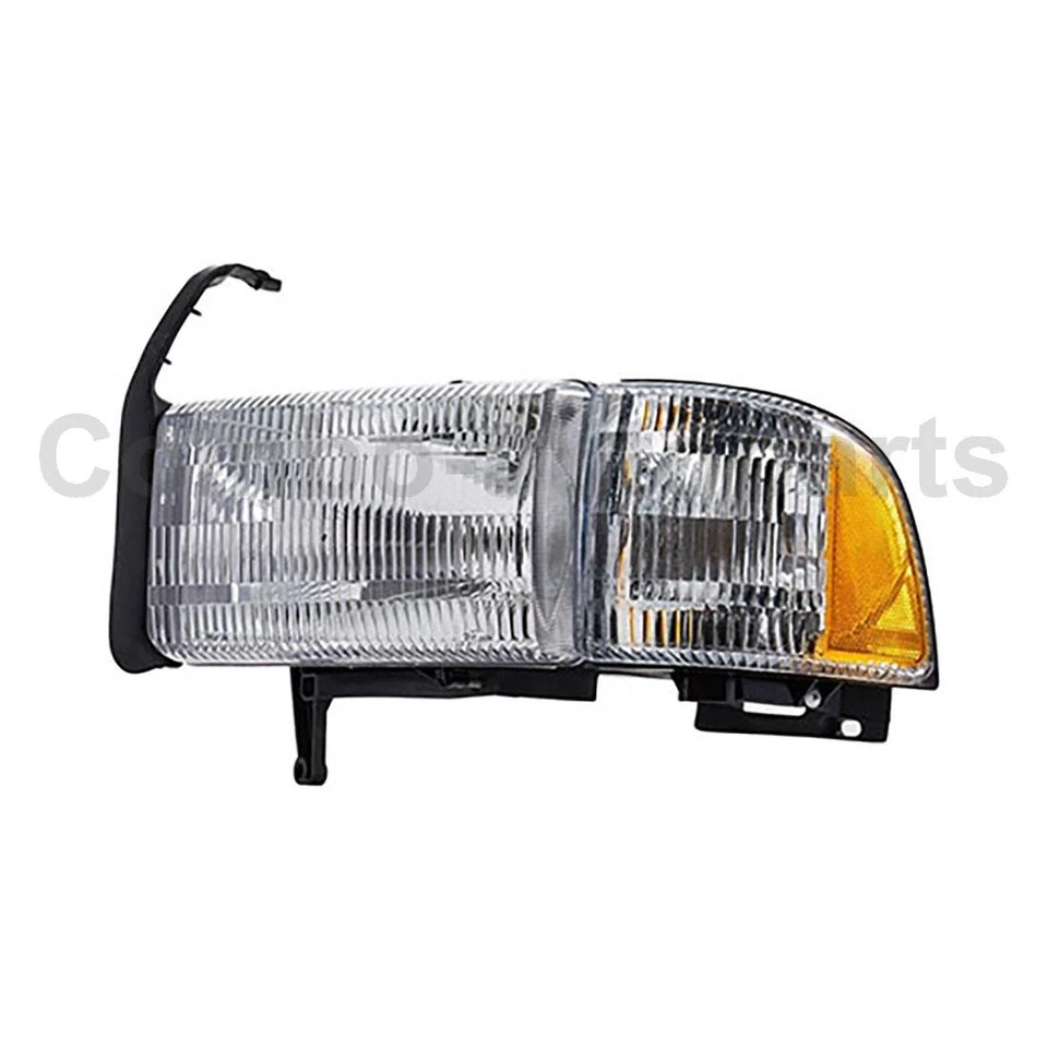 Conjunto de farol esquerdo direito serve para Dodge Ram 2500 1994-2002 - Imagem 2 de 3