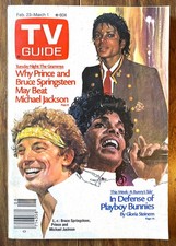 TV Guide Feb 23 1985 Michael Jackson Prince Springsteen No Label St Louis Ed.