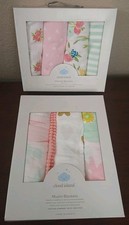 Cloud Island Muslin Blankets  Flannel Blankets Baby Girl