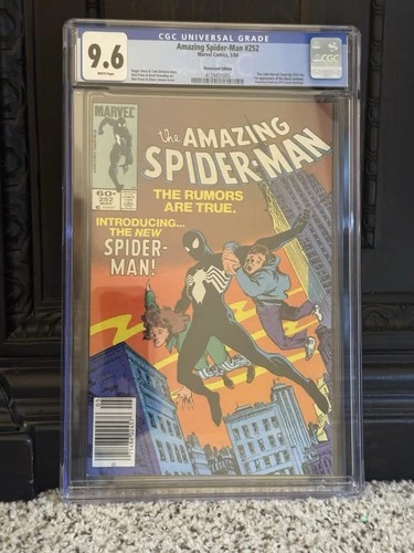 Amazing Spider-Man #252 (1984) CGC 9.6 NM+ WHITE KEY 1st Black Costume Newsstand