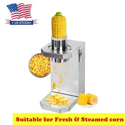 Fresh & Steamed Corn Sheller Electric Corn Stripper Semi-Automatic Maize Husking
