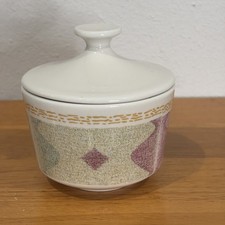 Corning Ware Corelle MIRAGE Southwest Sugar Bowl w/ Lid Vintage NICE Made In USA