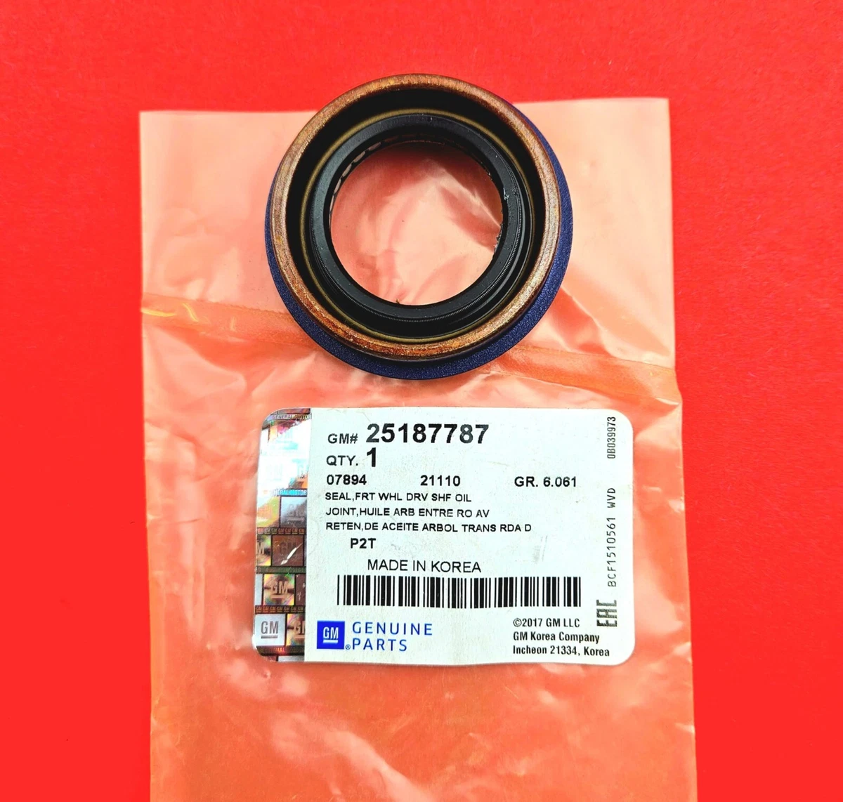Original Vauxhall Oil Seal Drive Shaft Front Astra, Zafira Mocha 