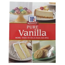 McCormick / PURE VANILLA / spiral bound / NEW / more than 55 delicious Recipes 