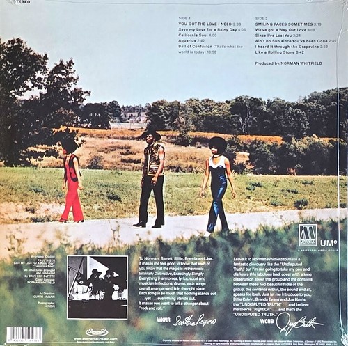 THE UNDISPUTED TRUTH - THE UNDISPUTED TRUTH - VINYL LP " NEW, SEALED " - Picture 2 of 2
