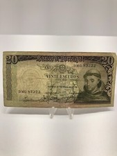 1964, 20 Escudos Portugal a High Value Banknote