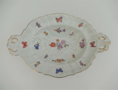Volkstedt GDR Small Porcelain Serving Dish Mid Century