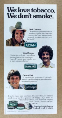 1978 Skoal Happy Days Copenhagen Smokeless Tobacco vintage print Ad
