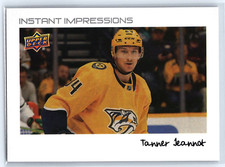 2022 UPPER DECK SERIES 2 HOCKEY INSTANT IMPRESSIONS Tanner Jeannot PREDATORS