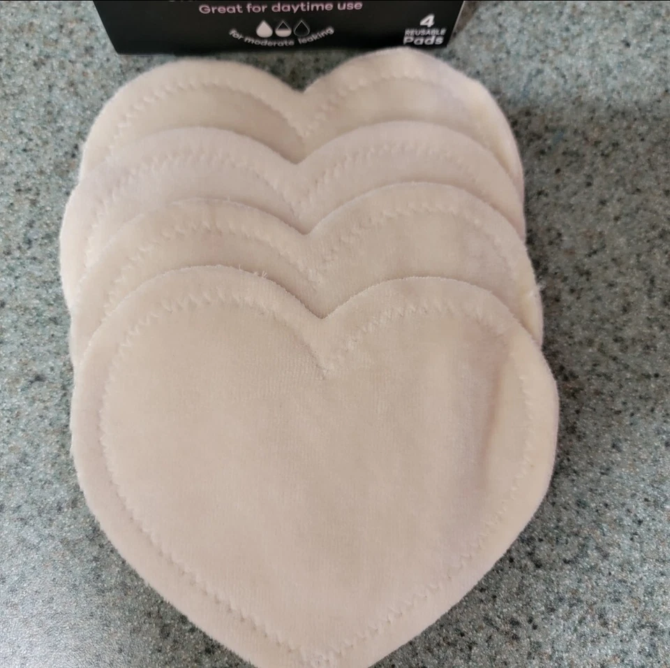 Bamboobies Washable Ultra Thin Soft Nursing Pads Breastfeeding Reusable 2 Pair  - Image 2 of 4
