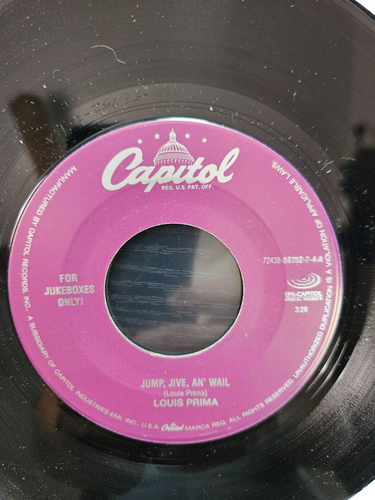 LOUIS PRIMA -Jump, Jive An' Wail / Just A Gigolo-I Ain't Got Nobody (Medley) 45 - Picture 4 of 6