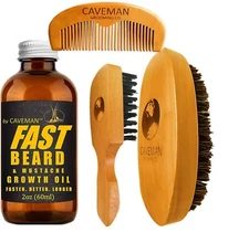 FAST BEARD™ Growth Oil Serum Mustache Facial Hair for Men Kit Set