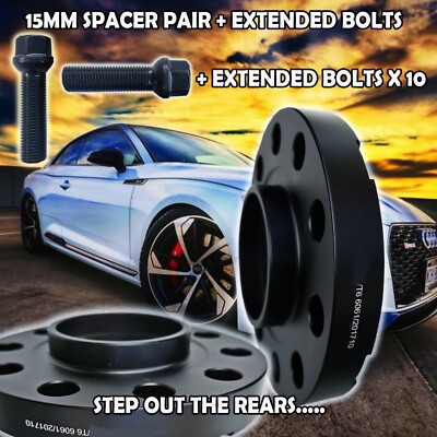 Audi A4 A5 A6 Bimecc Schwarz Alufelgenabstandhalter 5x112 66,6 20
