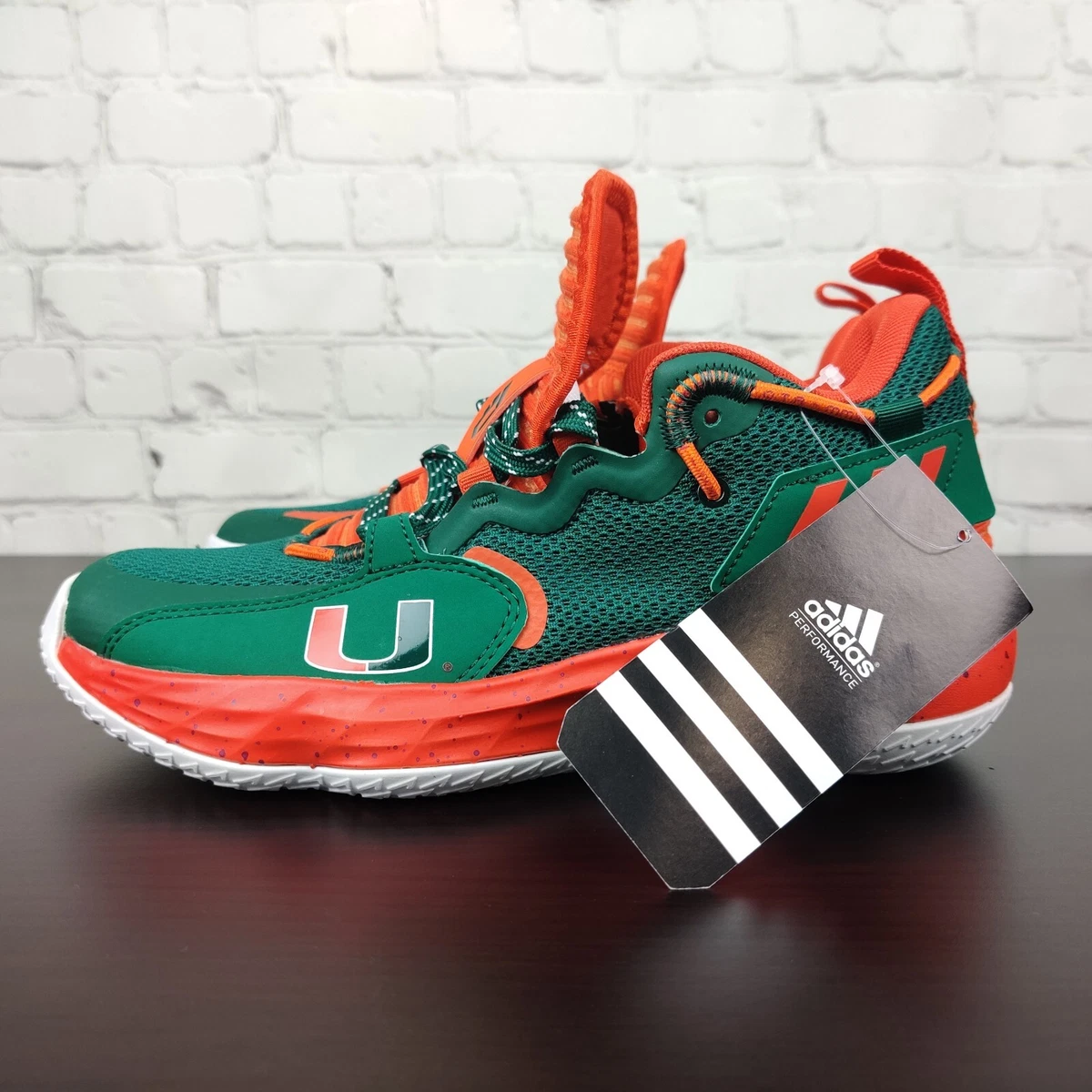 Adidas Dame 7 Extply Miami Hurricanes THE U Shoes Size 6.5 GX3456 | eBay