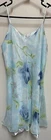 Vintage Valerie Stevens Floral Semisheer Satin Sexy Babydoll Nightie Gown Small
