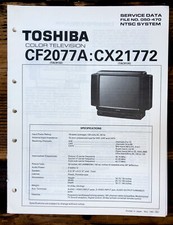 Toshiba CF2077A CX21772 TV Service Manual Original 