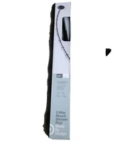 MADE BY DESIGN 72" DUAL MOUNT CURVED STEEL SHOWER CURTAIN ROD, BRONZE *DM