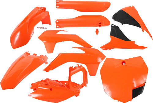 Plastic Kit Orange/Black KTM 125 SX 