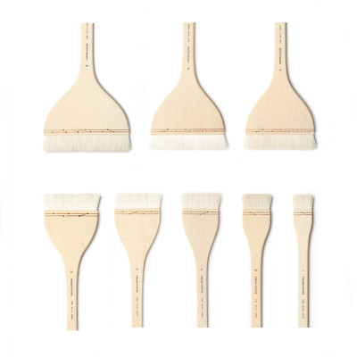 HWAHONG Artist Background Painting Paint Brushes Wide Flat Flat Brush 100 Series