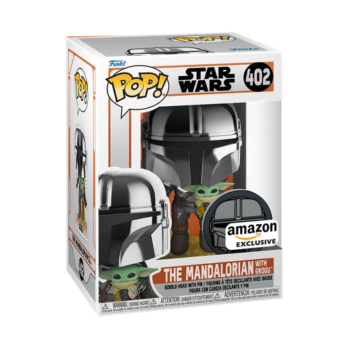 Funko Pop! Vinyl: Star Wars - The Mandalorian with Grogu - Amazon (Exclusive)...