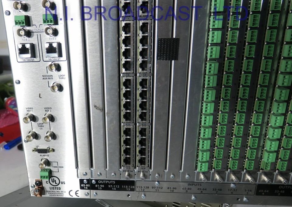 Miranda nvision nv5128 64x64 timecode router with 4x Timecode 16 output ...