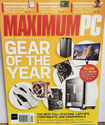 Maximum PC Jan 2020 Gear of the Year Laptops Components FREE SHIPPING CB