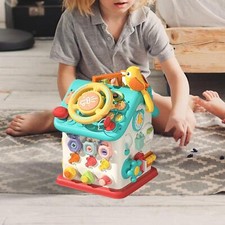 Baby Busy Cube Color Shape Sorting Matching Toy for Preschool 2 3 4 Year Old