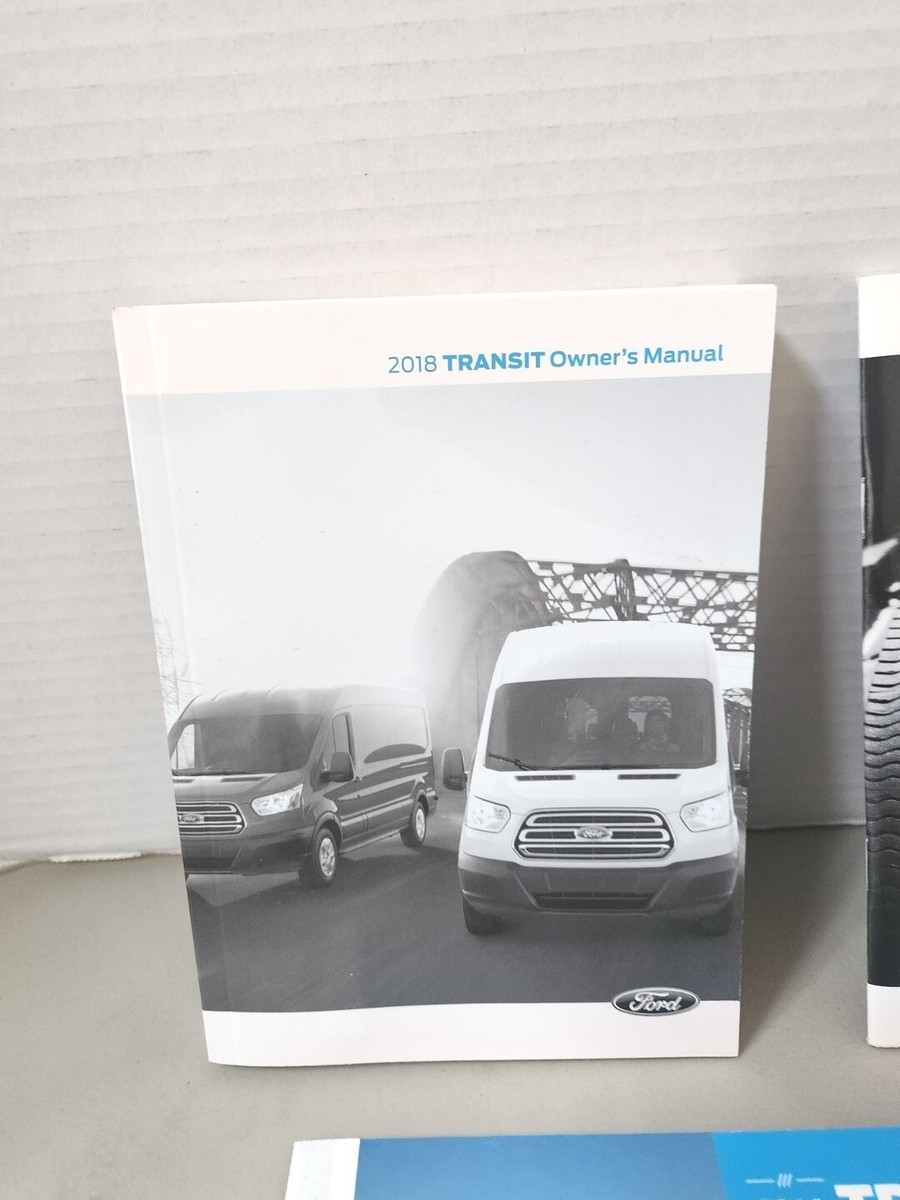 2018 FORD TRANSIT OWNERS MANUAL GUIDE BOOK SET WITH CASE OEM FREE