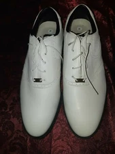  MIZUNO SOFT TRAX TRI VERTIBLE GOLF CLEATS SHOES LEATHER MEN'S 12M WHITE NEW!