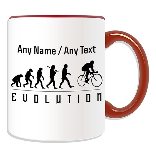 Personalised Gift Cycling Mug Money Box Cup Evolution Design Team Player Name - Picture 15 of 20