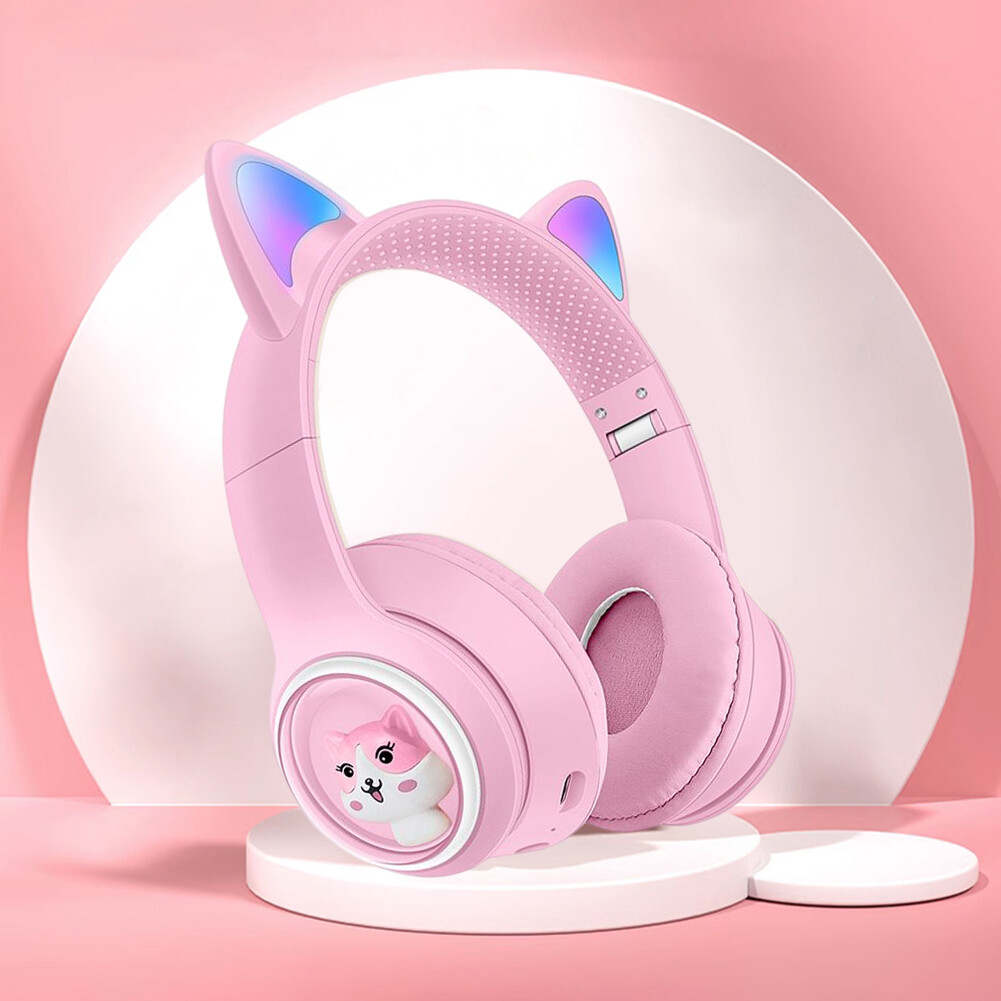 Cute Cat Ears Earphones RGB Light 5.3 EDR