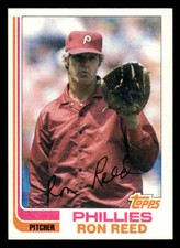 1982 Topps #581 Ron Reed Card Philadelphia Phillies