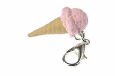 Strawberry Ice Cream Mint Charm Ice Cream Cone Miniblings Pink