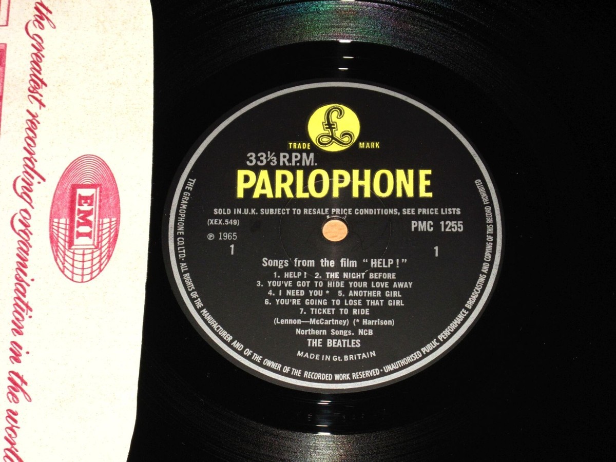 The Beatles LP - Help! / 1968 UK Parlophone Mono PMC 1255 Press in
