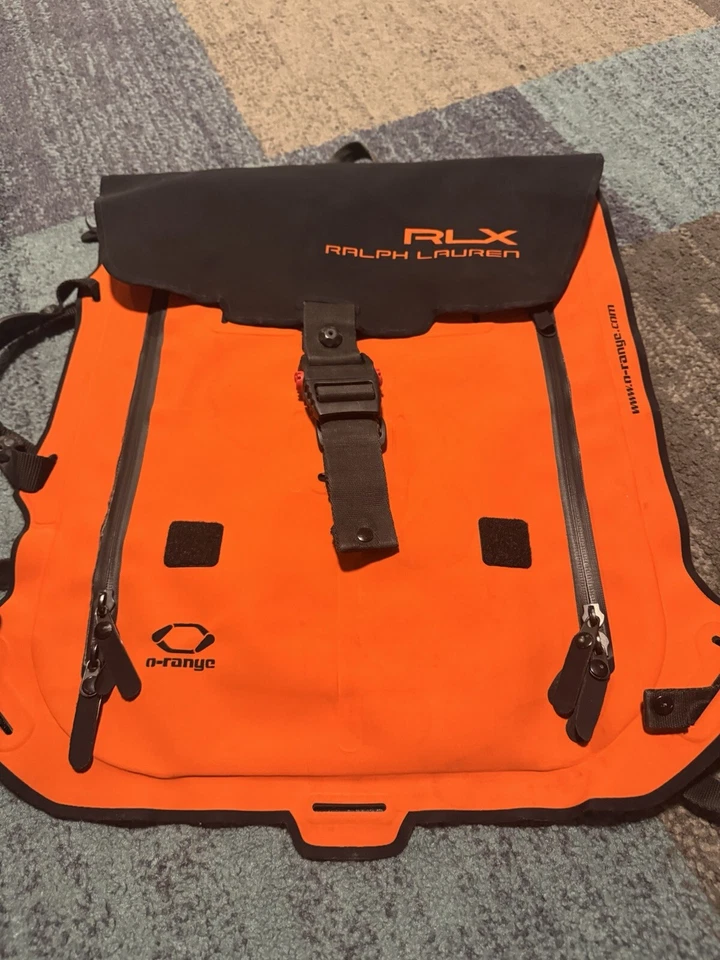 Mochila Ralph Lauren RLX x O-Range Naranja Panel Solar [Sin Panel Solar] Rara Foto 2 de 4