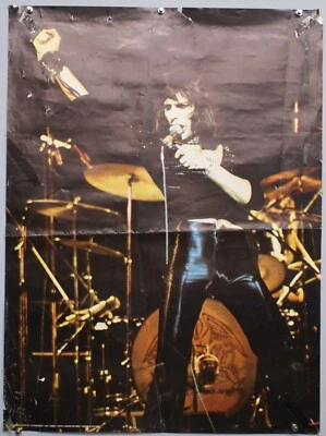 Reine Affiche Freddie Mercury Original Vintage Panarama Décor Promo Circa Mi 70s - Photo 1/4