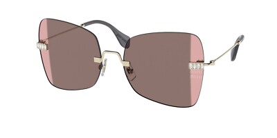 NEW Miu Miu 50WS Sunglasses ZVN01Q Gold 100% AUTHENTIC | eBay