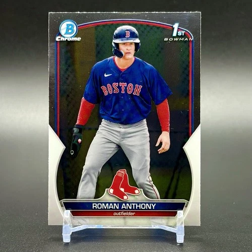 2023 1st Bowman Chrome ROMAN ANTHONY Rookie Boston Red Sox Baseball Trading Card