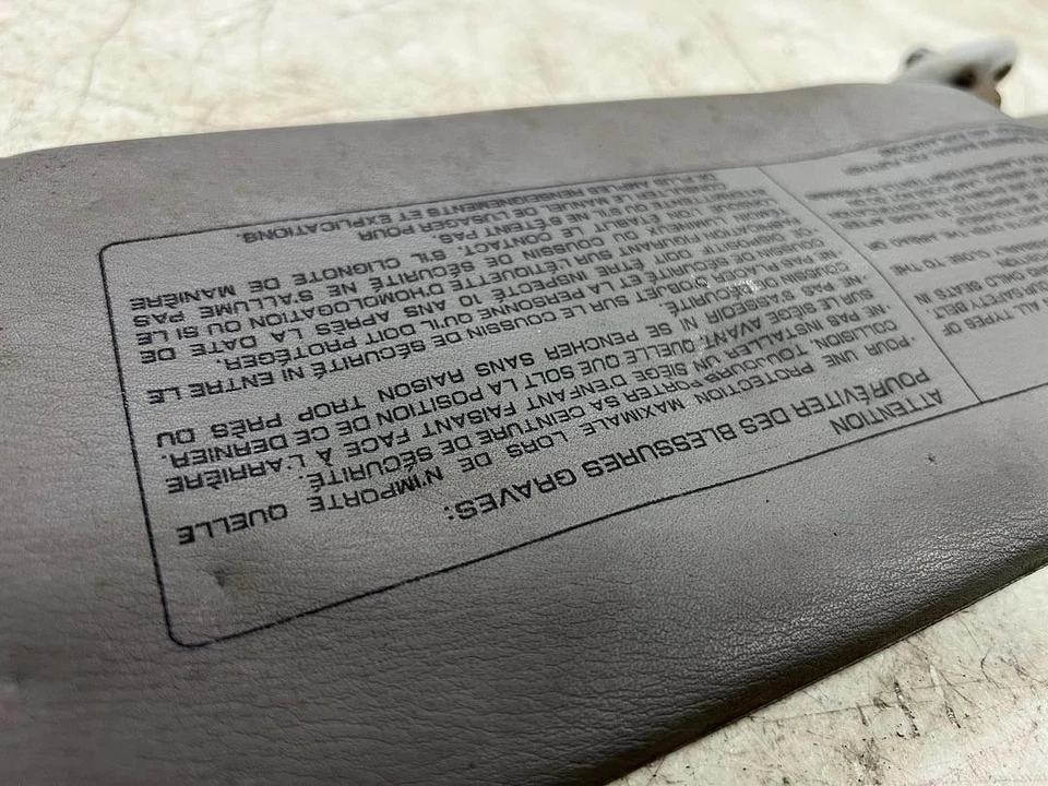 Parasol interior izquierdo conductor Nissan 240sx S14 95-98 OEM Foto 4 de 4