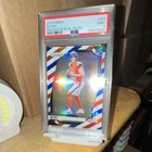 Panini Prizm Bo Nix #309 Red White & Blue Prizm 2024 Broncos Rookie PSA 9 Card