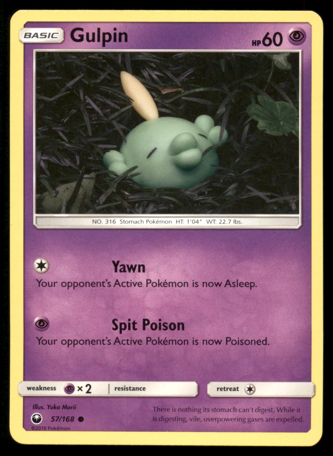 Gulpin 57/168 Common Celestial Storm Pokemon Heavily Played