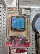 Expert Grill Digital Meat Thermometer 4-Probe Smoking Thermometer 4 in 1