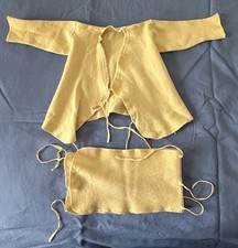 Vanta Baby Antique Binding And Sweater Set Doll Infant Yellow