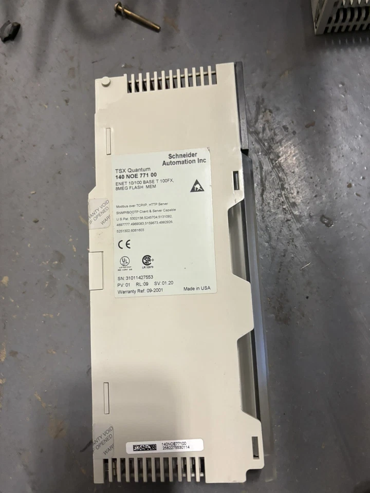 Schneider Automation 140NOE77100 TSX Quantum Ethernet 10/100 140 NOE 771 00 USED - Image 2 of 2