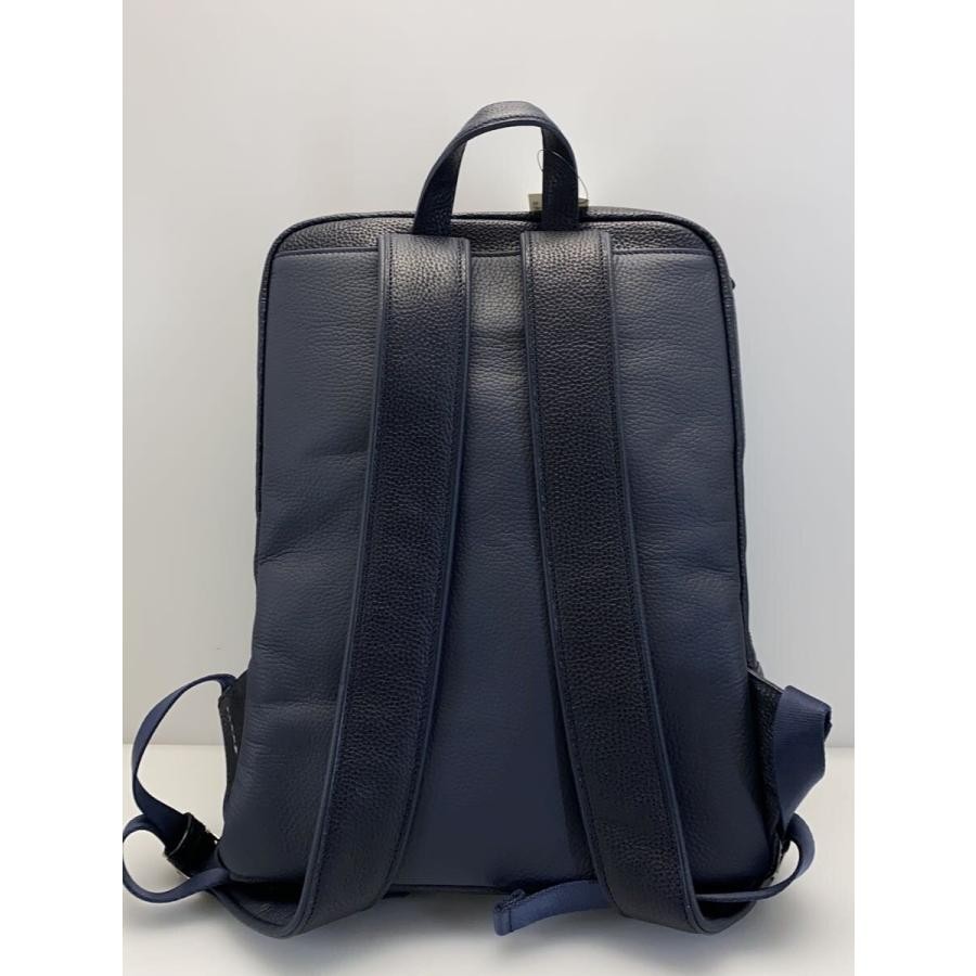 SOMES SADDLE Leather Navy Backpack Authentic Men … - image 3