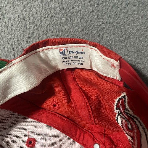 Vintage New Jersey Devils Embroidered Logo 90's Snapback Cap Hat - The Game - Picture 6 of 7