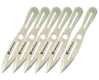 Smith & Wesson Six Pc Throwing Fixed Knife 2Cr13 Steel Construction - SWTK8CP