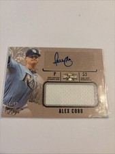 Alex Cobb 2014 Topps Triple Threads Game Used Patch Auto Rays /99